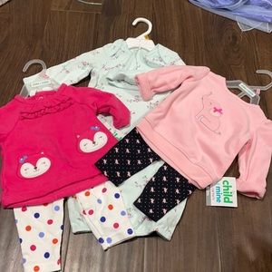 NWT 0-3 Month Carter’s Child of Mine and Little Me Set